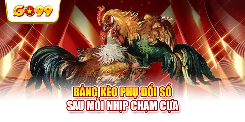 Bảng kèo phụ đổi số sau mỗi nhịp chạm cựa