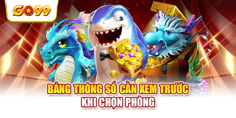 Bảng thông số cần xem trước khi chọn phòng