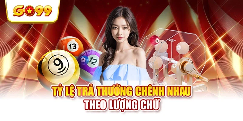 Tỷ lệ trả thưởng chênh nhau theo lượng chữ